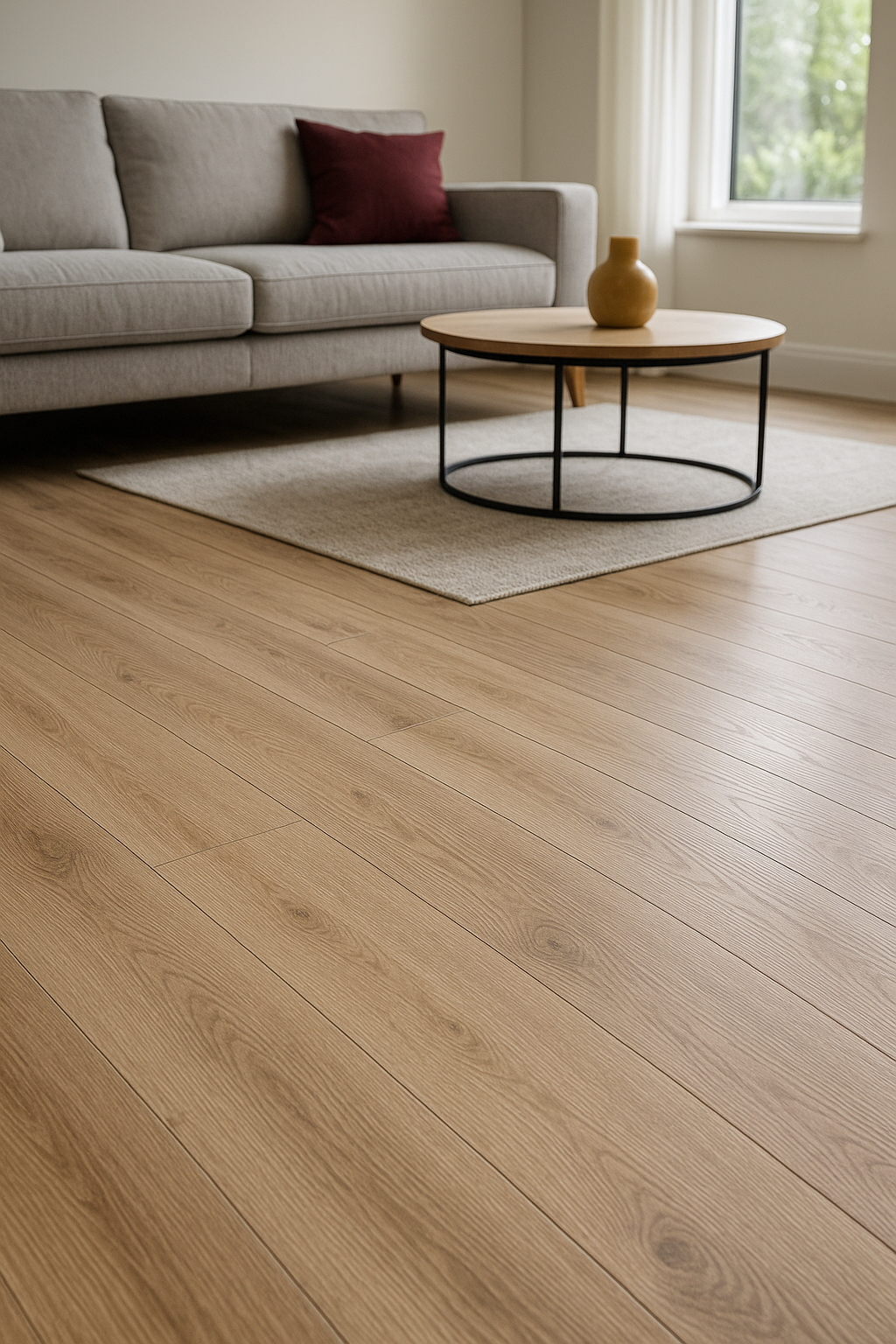 Vinyl flooring in bedroom