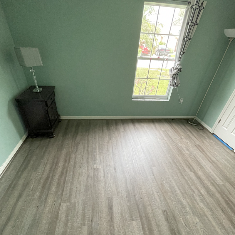 Bathroom with waterproof flooring