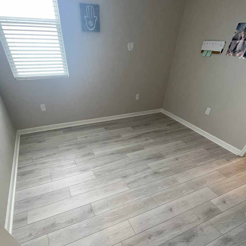 Bathroom with waterproof flooring